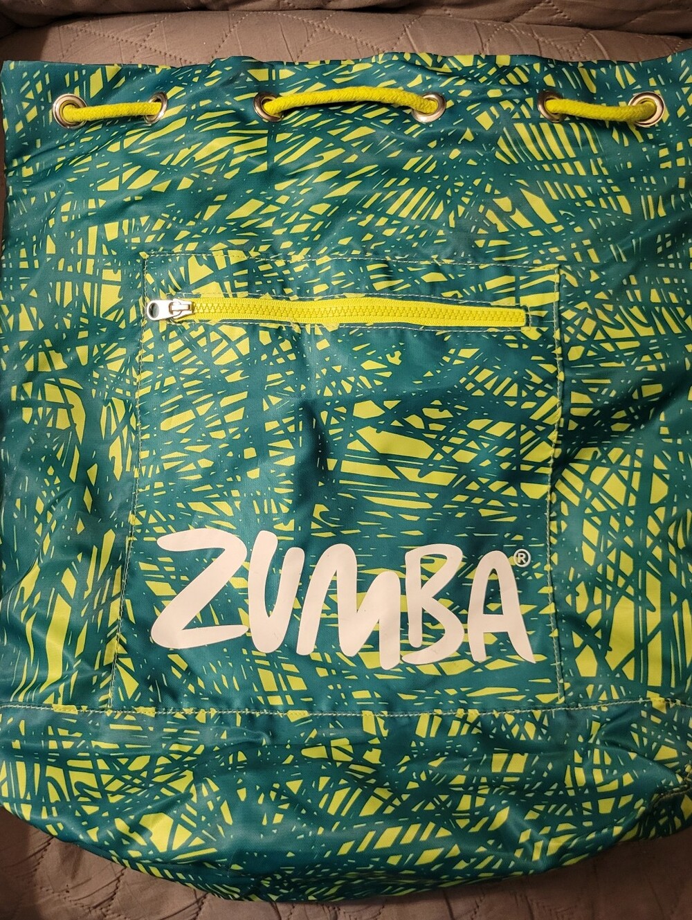 Green and Yellow Zumba Bag